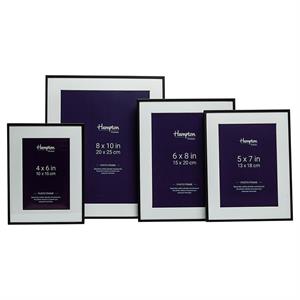 Hampton Frames Madrid Black Steel Photo Frame Various Sizes